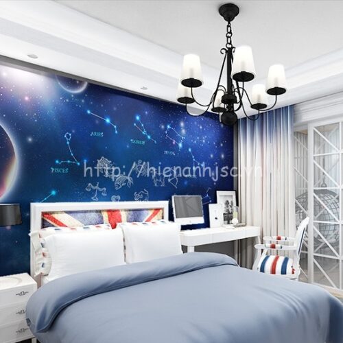 Tranh dán tường 5D - Bối cảnh 12 chòm sao hoàng đạo 5D147 4 Tranh dán tường bối cảnh 12 cung hoàng đạo - 5D147