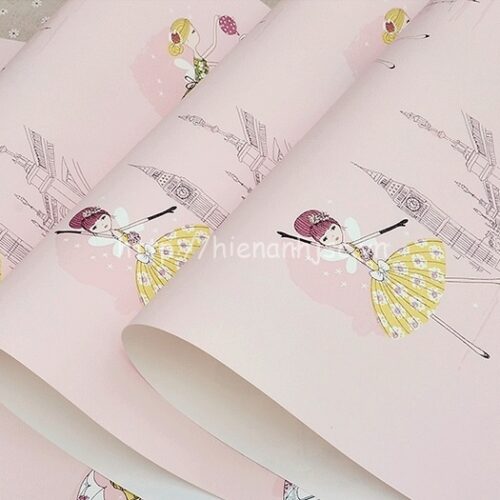 3D191-5-giay dan tuong cong chua cho be