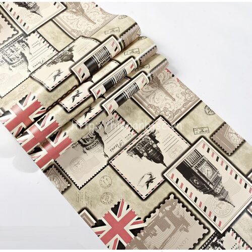 Giấy dán tường 3D - Họa tiết nước Anh phong cách Vintage 3D199 5 3D199-5-hoa tiet nuoc anh phong cach vintage