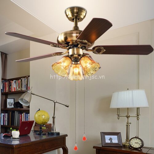 Đèn trang trí - Đèn quạt trần phong cách Châu Mỹ cổ điển DTT052 5 DTT052-2-den-quat-tran-phong-cach-chau-my-co-dien