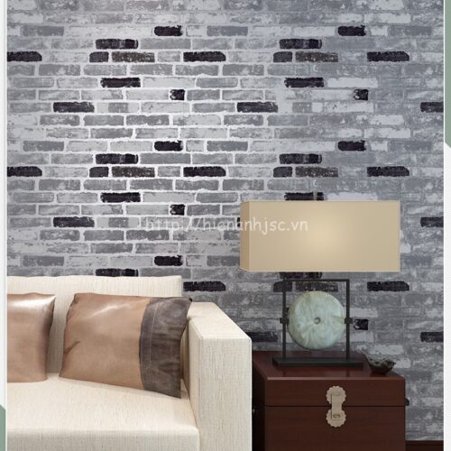 Giấy dán tường 3D - Giấy dán tường họa tiết giả gạch hiện đại 3D218 9 3D218-9-giay-dan-tuong-gia-gach
