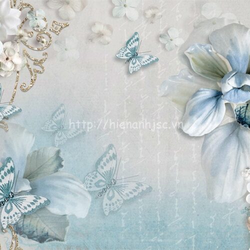 Tranh dán tường 5D - Bối cảnh hoa và bướm trang sức lãng mạn 5D165 3 5D165-Tranh-dan-tuong-boi-canh-hoa-va-buom-trang-suc-lang-man