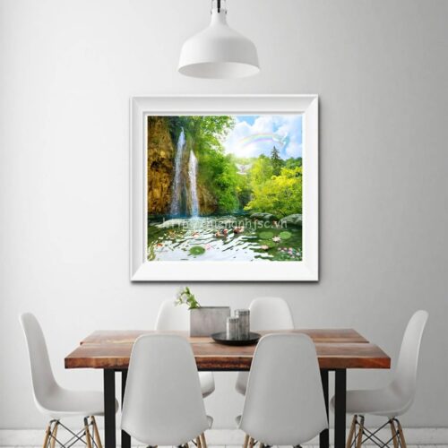 5D168-tranh-3D-dan-tuong-hoa-tiet-la-sen-thac-nuoc