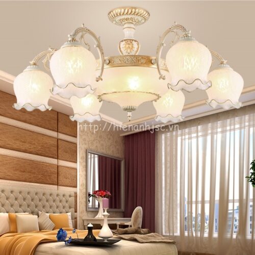 Đèn chùm ốp trần trang trí phong cách Châu Âu DTT057 7 DTT057-5-den-led-ap-tran-hien-dai