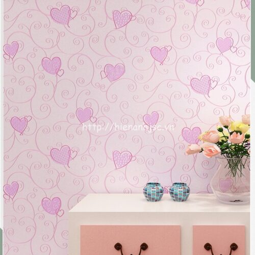 Giấy dán tường 3D - Họa tiết trái tim dây leo 3D222 7 3D222-giay-dan-tuong-hoa-tiet-trai-tim