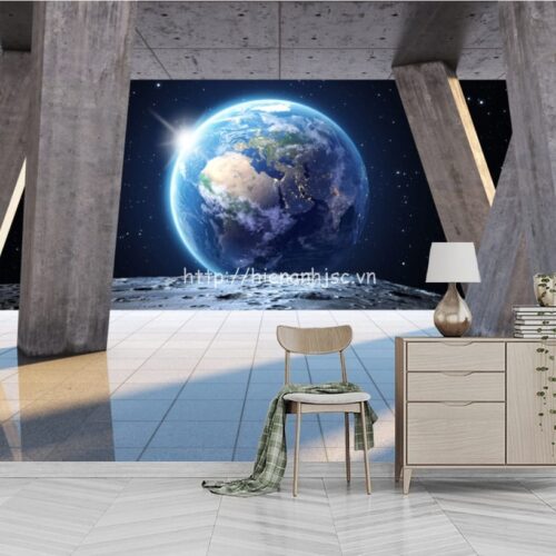 Tranh dán tường 5D - Tranh vũ trụ trái đất 3 chiều 5D194 5 5D194-2-tranh vu tru trai dat 3 chieu
