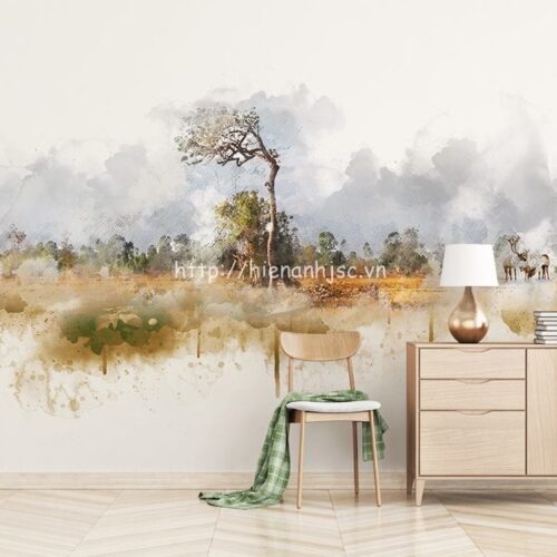 Tranh dán tường 5D - Tranh dán tường phong cảnh phong cách Bắc Âu 5D198 5 5D198-3-tranh dan tuong phong canh phong cach bac au hien dai