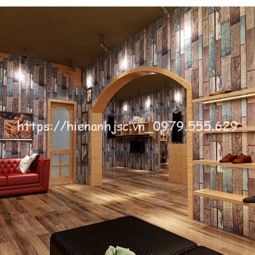 Giấy dán tường 3D - Họa tiết kẻ sọc giả gỗ 3D224 10 giay-dan -tuong-hoa-tiet-ke-soc-van-go3