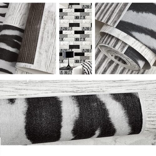 Giấy dán tường 3D- Họa tiết vân gỗ xen kẽ vân ngựa vằn 3D229 6 giay-dan-tuong-hoa-tiet-van-go-xen-ke-van-ngua-van-3D229-6