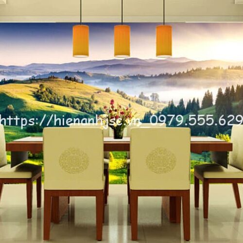 Tranh dán tường 5D -Bình minh trên thảo nguyên 5D216 7 giay-dán-tuong-binh-minh-tren-thao-nguyen-5D216-4