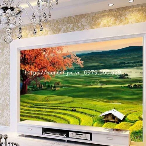 Tranh dán tường - Bối cảnh đồng quê thiên nhiên 5D199 7 tranh-dan-tuong-boi-canh-dong-que-5d199-3