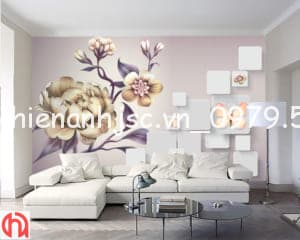 Chuyên cung cấp tranh 3D 5D khổ lớn đẹp nhất Hà Nội 9 tranh-dan-tuong-hoa-tiet-tiet-hoa-buom-5D205-3