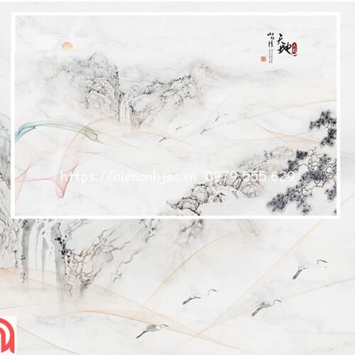 Tranh dán tường 5D- Bối cảnh núi non mực tàu thư pháp 5D215 7 tranh-dan-tương-boi-canh-núi-muc-tau-thu-phap-5D215-4