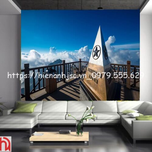 Tranh dán tường 5D- Đỉnh Fansipan nóc nhà của Đông Dương 5D234 7 dinh-fansipan-cao-nhat dong-duong-5D234-2