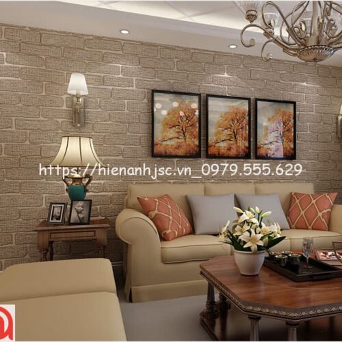Giấy dán tường 3D- Họa tiết giả gạch cách điệu hiện đại màu sắc 3D250 7 gia-gach-cach-dieu-3D250-14