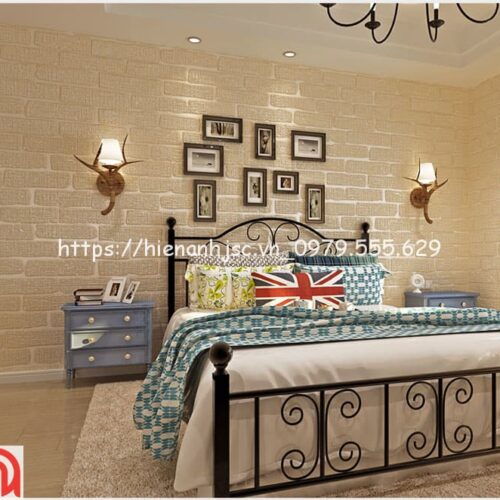 Giấy dán tường 3D- Họa tiết giả gạch cách điệu hiện đại màu sắc 3D250 5 gia-gach-cach-dieu-3D250-5