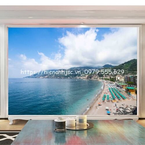 Tranh dán tường 5D- Bờ biển Amalfi của Ý di sản UNESCO 5D229 5 tranh-bo-bien almafi-5D229-3