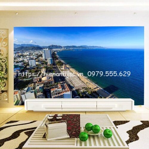 Tranh dán tường 5D- Tranh thành phố biển Nha Trang 5D237 6 tranh-dan-tuong-nha-trang-5D237-4