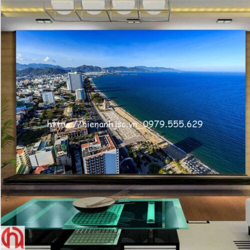 Tranh dán tường 5D- Tranh thành phố biển Nha Trang 5D237 7 tranh-dan-tuong-nha-trang-5D237-5