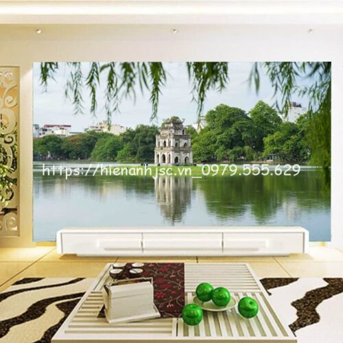 Tranh dán tường 5D - Tranh danh thắng hồ Gươm Hà Nội 5D230 4 tranh-ho-guom-5D230-2