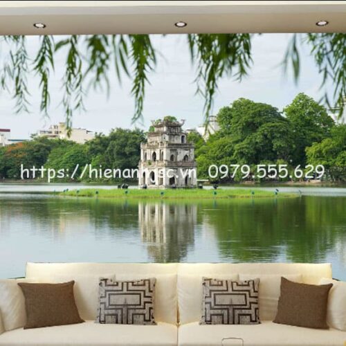 Tranh dán tường 5D - Tranh danh thắng hồ Gươm Hà Nội 5D230 5 tranh-ho-guom-5D230-3