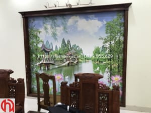 Tranh sông nước phong cảnh của anh Hùng Ba Vì