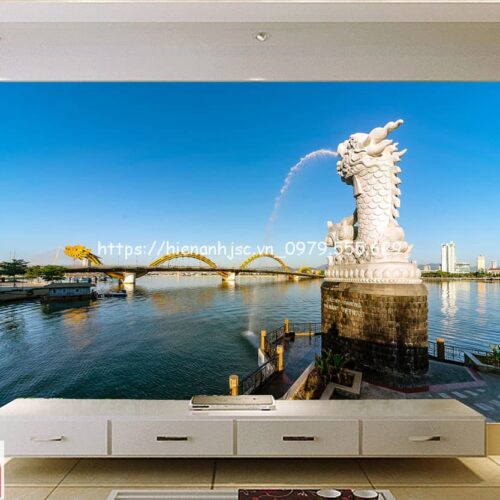 Tranh dán tường 5D-Tranh cầu Rồng Đà Nẵng 5D238 5 tranh-cau-rong-da-nang-5D238-2