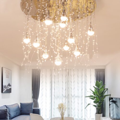 Đèn chùm titanium Phong cách Châu Âu DTT072-2