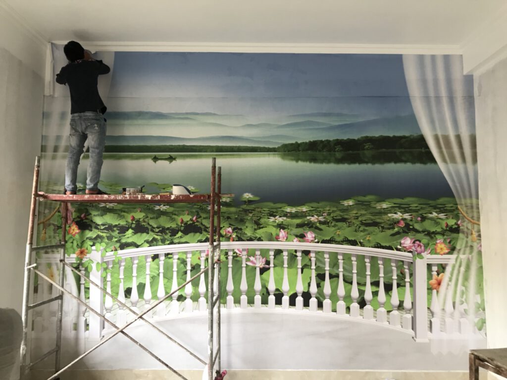 Chú Sơn Thường Tín Tranh dán tường 5D