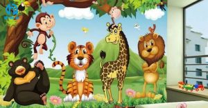 tranh-dong-vat-duoc-yeu-thich-trong-phong-ngu