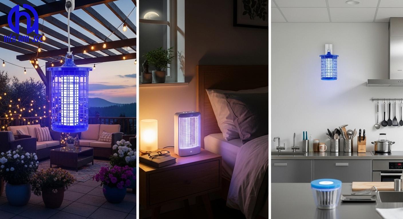 Bóng đèn thu hút côn trùng: Cách sử dụng hiệu quả