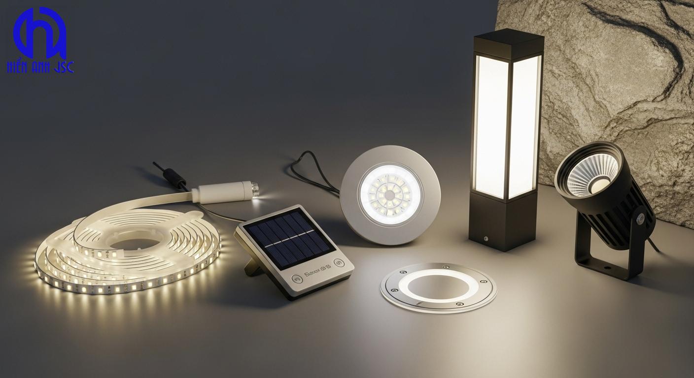 Các loại đèn led trang trí ngoài trời – Hướng dẫn chọn đúng