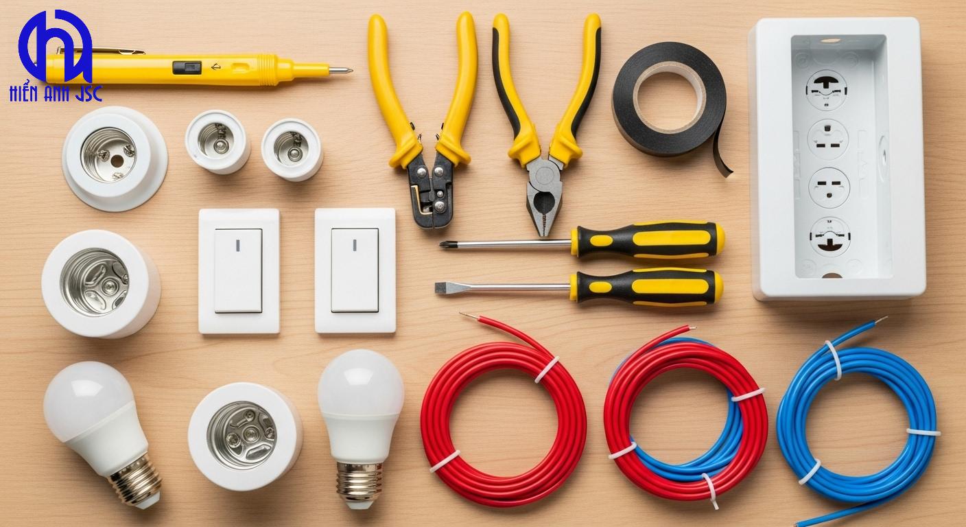 Cách đấu 2 công tắc 2 bóng đèn độc lập kèm 2 sơ đồ dễ hiểu