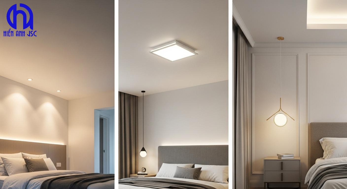 Hướng dẫn chọn đèn trần phòng ngủ hiện đại theo diện tích chiều cao