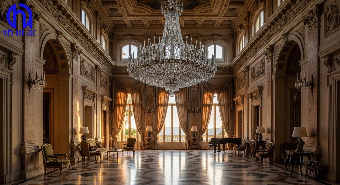 Cách chọn kích thước đèn chùm phù hợp diện tích phòng 3 Cách chọn kích thước đèn chùm phù hợp diện tích phòng