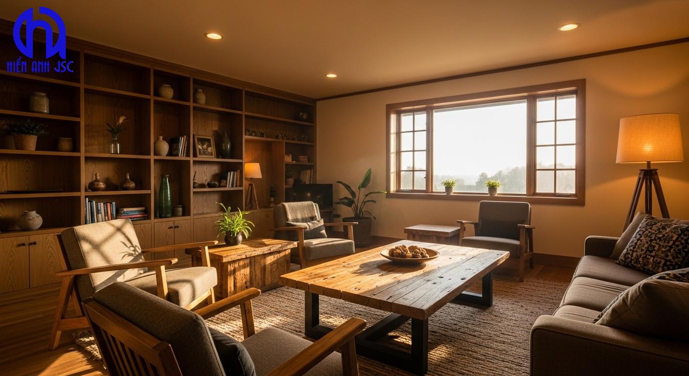 Cách phối ánh sáng với nội thất gỗ: Mở khóa vẻ đẹp tiềm ẩn 1 Cách phối ánh sáng với nội thất gỗ: Mở khóa vẻ đẹp tiềm ẩn