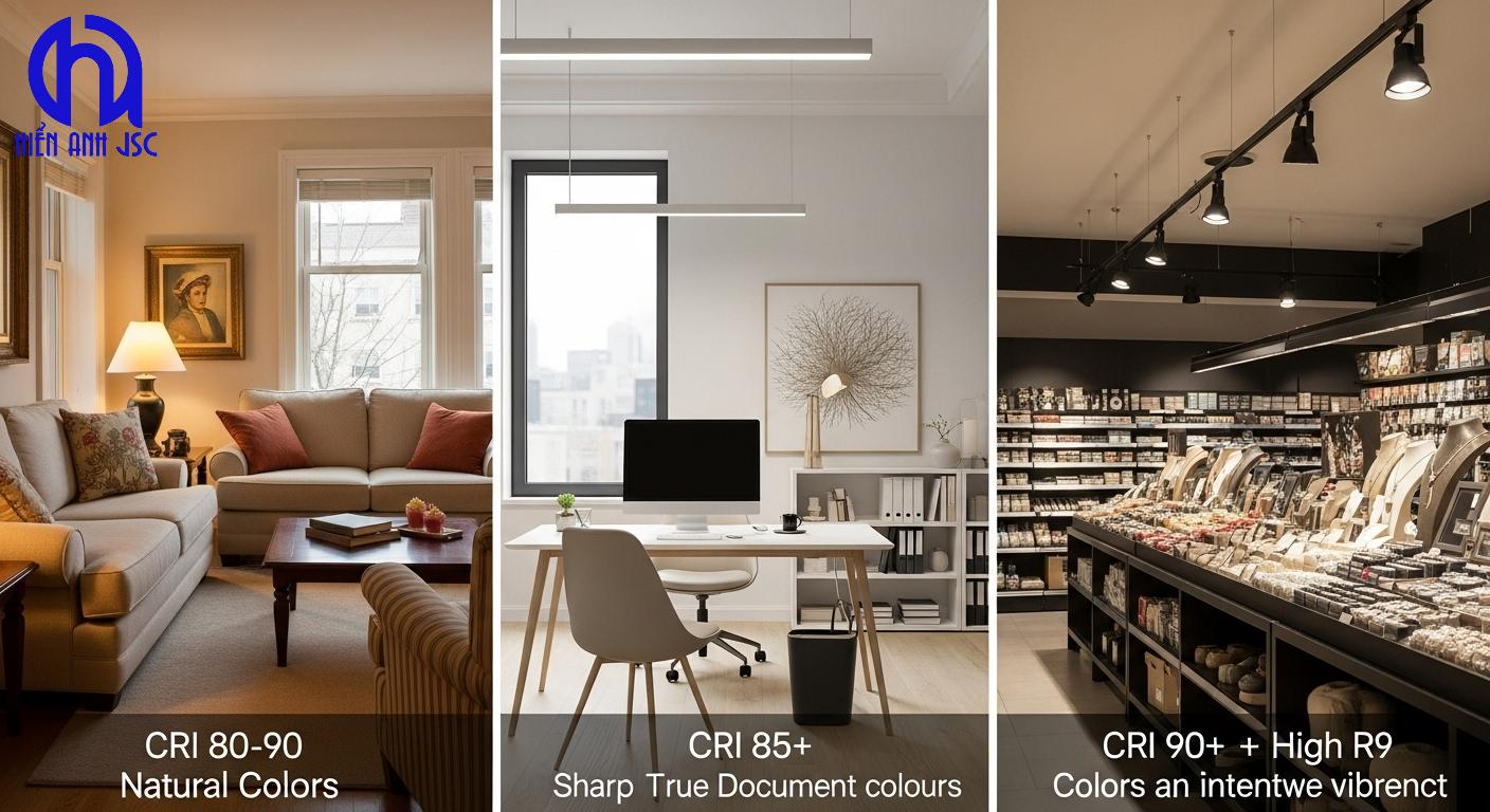 Chỉ số CRI là gì? Hướng dẫn chọn đèn LED chuẩn xác 3 Chỉ số CRI là gì? Hướng dẫn chọn đèn LED chuẩn xác