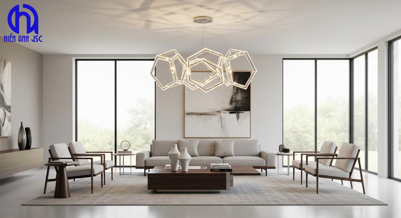 Hướng dẫn chọn đèn chùm phòng khách cao cấp đẹp