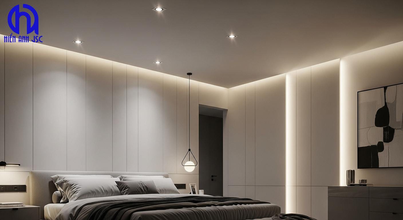 Đèn led trang trí phòng ngủ: Hướng dẫn decor từng mức giá