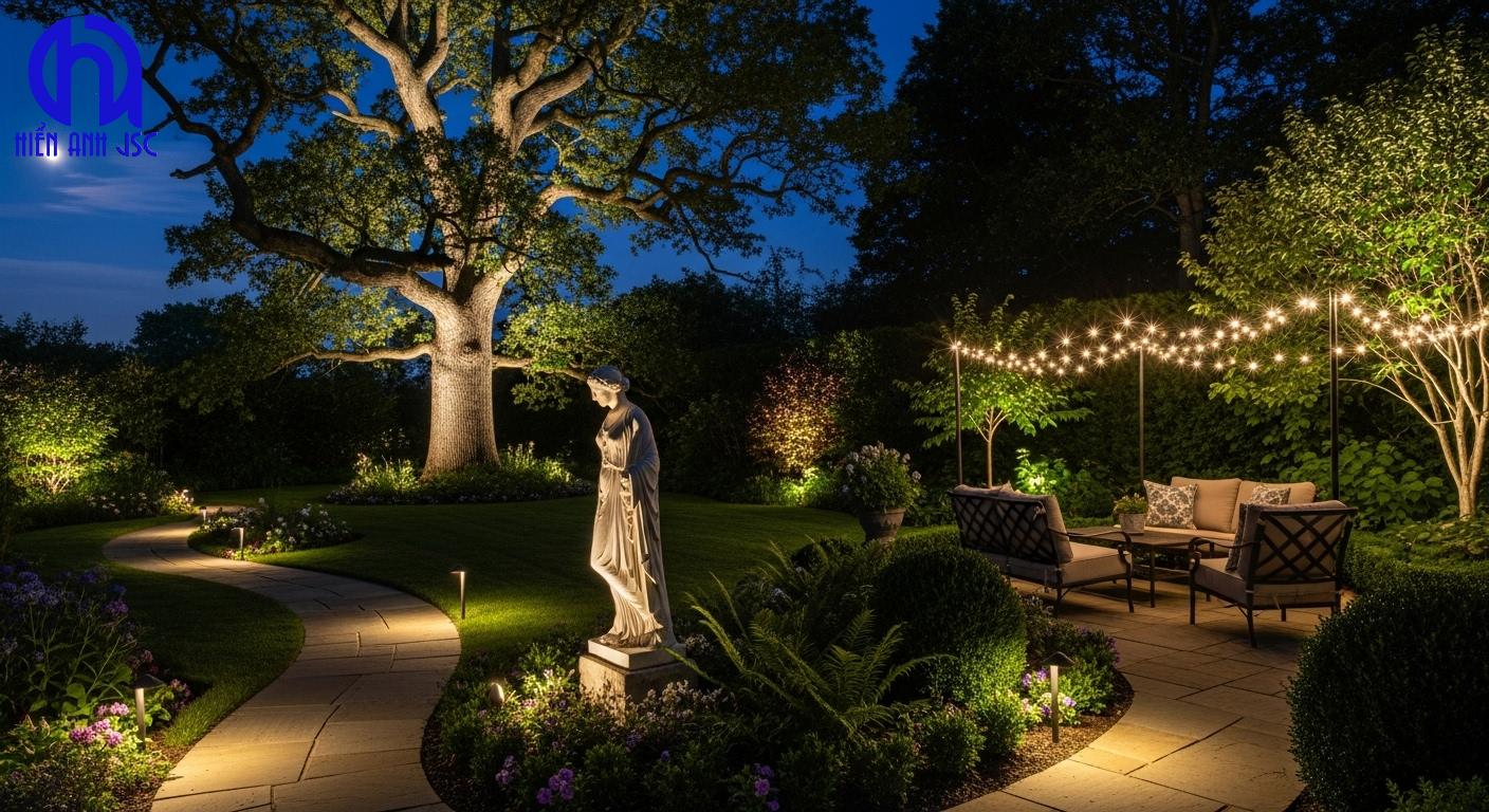 Đèn led trang trí sân vườn: Hướng dẫn tự thiết kế