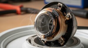 Cảnh báo nguy hiểm từ balast quá nhiệt, nguy cơ chập cháy điện.