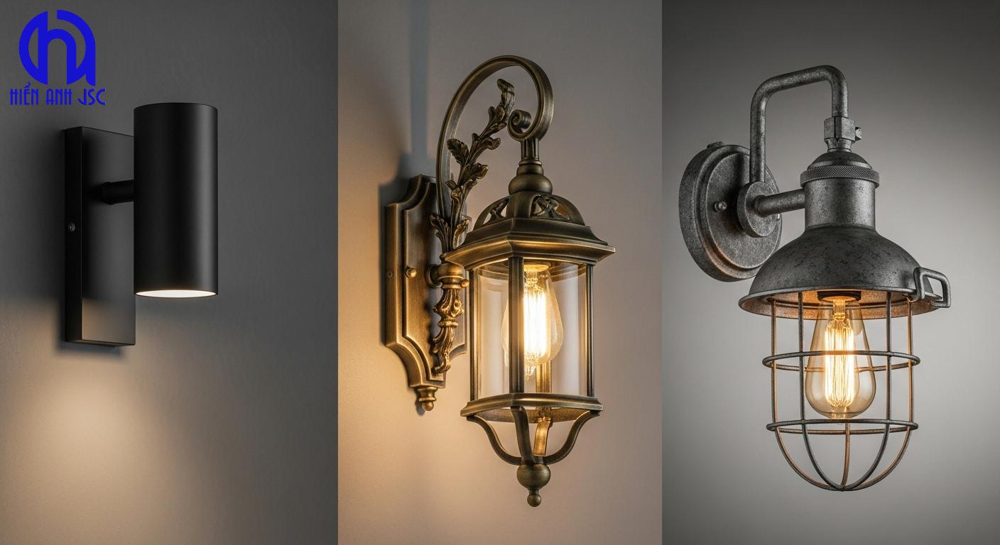Hướng dẫn chọn mẫu đèn treo tường ngoài trời đẹp