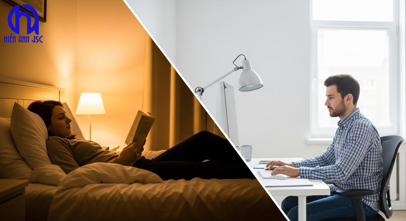 Nên chọn ánh sáng vàng hay trắng để tránh hại mặt 2 Nên chọn ánh sáng vàng hay trắng để tránh hại mặt