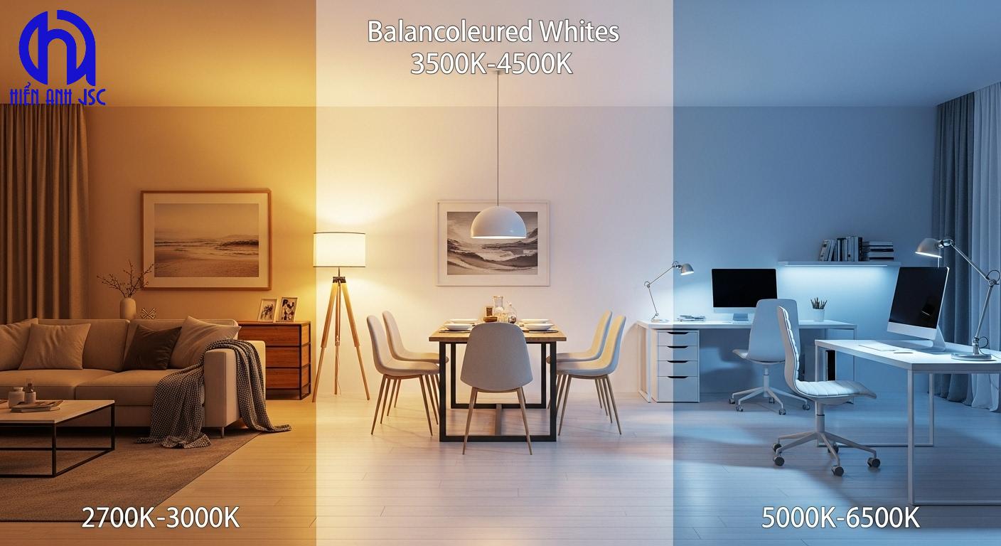 Nhiệt độ Màu Là Gì? Hướng Dẫn Chọn Ánh Sáng Tối Ưu 3 Nhiệt độ Màu Là Gì? Hướng Dẫn Chọn Ánh Sáng Tối Ưu